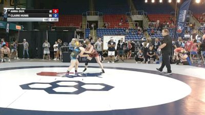 130 lbs Cons. Rd Of 64 - Anna Dux, Arkansas vs Claire Hume, Washington