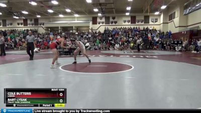 145 lbs Cons. Round 2 - Bart Lysiak, Tinley Park (Andrew) vs Cole Butteris, Lisbon