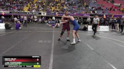 285 lbs Semis & 3rd Wb (16 Team) - Keith Miley, Little Rock vs Luke Rasmussen, South Dakota State