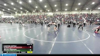 160 lbs Quarterfinal - Canyon Cottle, Jr. Wildcat Wrestling Association (Richfield, UT) vs Bryan Freeman, Sanderson Wrestling Academy