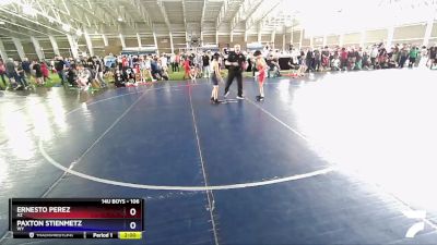 106 lbs Semifinal - Ernesto Perez, AZ vs Paxton Stienmetz, WY