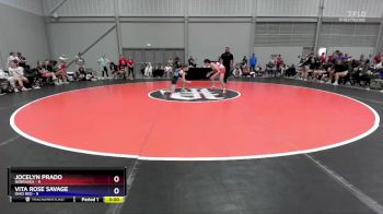 95 lbs Placement Matches (8 Team) - Jocelyn Prado, Nebraska vs Vita Rose Savage, Ohio Red