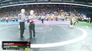 D3-190 lbs Champ. Round 1 - Stephen Petersen, Hillsdale HS vs Jaxon Tuttle, Orchard View HS