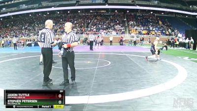 D3-190 lbs Champ. Round 1 - Stephen Petersen, Hillsdale HS vs Jaxon Tuttle, Orchard View HS