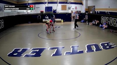 66-73 lbs Round 2 - Lennyx Fletcher, High Voltage Wrestling Club vs Zoey Eicher, Phoenix WC