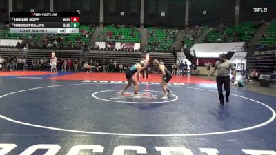 1-5A 152 Cons. Round 1 - Kaiden Phillips, Hayden vs Hadlee Goff, Moody Hs