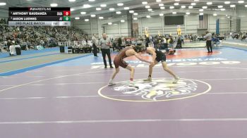 4 - 132 lbs 3rd Place Match - Anthony Baudanza, Salem (Salem) vs Jason Ludwig, Atlee