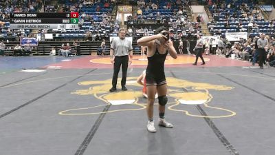 3 - 126 lbs 3rd Place Match - Gavin Hetrick, Warren County vs James Dean, Lord Botetourt