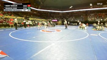 132 Class 3 lbs Cons. Round 1 - Branson Crum, Poplar Bluff vs Henry Wheeler, Warrensburg