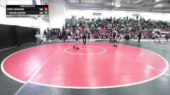 120 lbs Champ. Round 1 - Cody Leonard, Palmer Ridge vs Travis Gauvin, Fossil Ridge