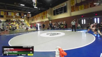 120 lbs Quarterfinal - Christian Perez, Del Oro vs Griffin Rial, Pine Creek