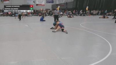 155 lbs Champ. Rd Of 16 - Sophia Galindez vs Jaiden Schwegel