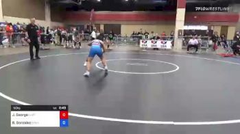 50 kg Round Of 16 - Janessa George, Chatfield Wrestling Club vs Brianna Gonzalez, Somar Wrestling Club