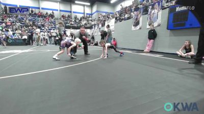 40 lbs Quarterfinal - Harley Howell, Henryetta Knights Wrestling Club vs Braxton Shackelford, Lions Wrestling Academy