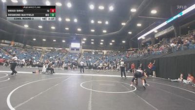133 lbs Cons. Round 3 - Desmond Mayfield, Murray State vs Diego Sirio, Friends University