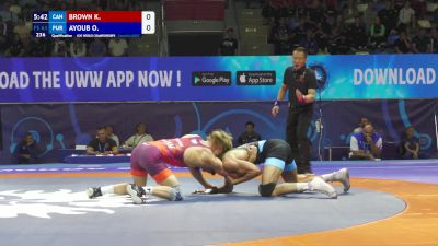 61 kg Qualif. - Karson Brown, Canada vs Omar Ayoub, Puerto Rico