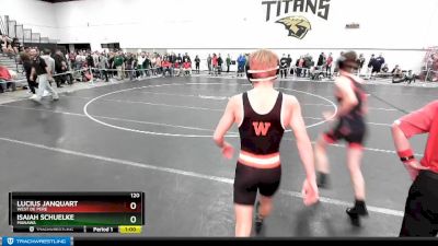 120 lbs Cons. Round 2 - Isaiah Schuelke, Manawa vs Lucius Janquart, West De Pere