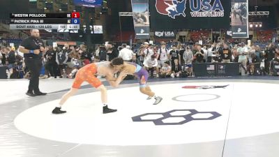 126 lbs Cons. Quarters - Westin Pollock, Oklahoma vs Patrick Pina III, Arizona