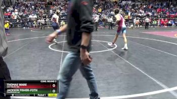135 lbs Cons. Round 2 - Thomas Ware, SJO Youth WC vs Jackson Fisher-Foth, Champaign WC