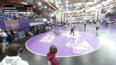 132 lbs Champ. Round 1 - Bennett Fuller, Missoula Sentinel vs Bradley Beck, Columbia Falls