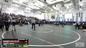 110 lbs Champ. Round 1 - Savannah Ruiz-Heller, Simi Valley vs Rebecca Dezan, Upland