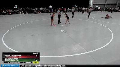 60-64 lbs Cons. Round 1 - Isabella Mafnas, 2 Tuff Gym Wrestling Club vs Saydie Freese, Moyer Elite Wrestling