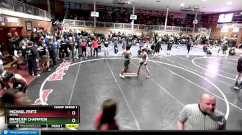 113 lbs Champ. Round 1 - Michael Fritz, Orting vs Braeden Champion, Shadle Park