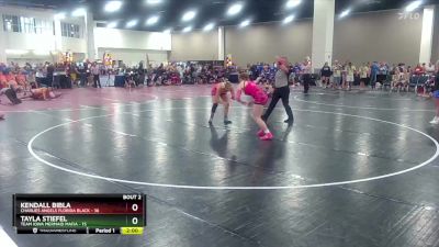 145 lbs Round 1 (8 Team) - Kendall Bibla, Charlies Angels Florida Black vs Tayla Stiefel, Team Iowa Mermaid Mafia