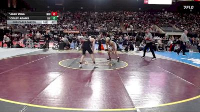5A 113 lbs 3rd Place Match - Alex Vega, Minico vs Colby Adams, Lakeland