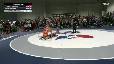 70 lbs Champ. Round 2 - Cutter Sheets, Cowboy RTC/ Titan Mercury Wrestling Club (TMWC) vs Ethan Basile, Panther Wrestling Club RTC