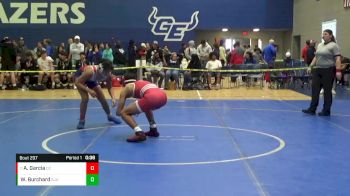 132 lbs Consolation Bracket - Armando Garcia, Dodge City vs Will Burchard, St James Academy