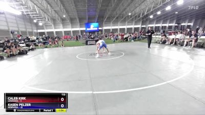 113 lbs Round 2 (8 Team) - Caleb Kirk, Louisiana vs Kasen Pelzer, Nebraska