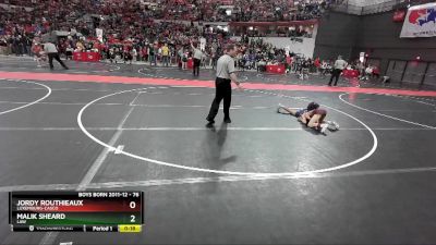 76 lbs Champ. Round 2 - Malik Sheard, LAW vs Jordy Routhieaux, Luxemburg-Casco