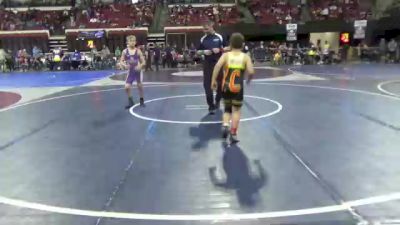 100 lbs Cons. Round 4 - Jacob Smith, Billings Wrestling Club vs Trevor Keller, Laurel Matburners