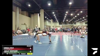 85 lbs Round 1 (6 Team) - Abram Whitaker, Carolina Hammer Squad vs Arissa Cruz, Glasgow WA