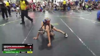 67 lbs Round 2 (6 Team) - Grayson VanValkenburg, Ares vs Bruce Fowler, Death Squad