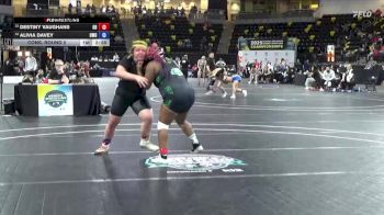 207 lbs Cons. Round 2 - Destiny Vaughans, Greensboro College vs Alivia Davey, Wisconsin - Oshkosh