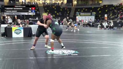 207 lbs Cons. Round 2 - Destiny Vaughans, Greensboro College vs Alivia Davey, Wisconsin - Oshkosh