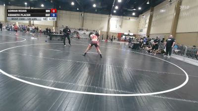 120 lbs Final - Adrian Rojas, Miami Wrestling Club vs Kenneth Placer, Southwest Eagles