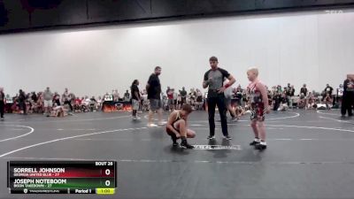 100 lbs Round 7 (8 Team) - Joseph Noteboom, Bison Takedown vs Sorrell Johnson, Georgia United Blue