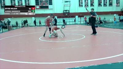 184 lbs Champ. Round 1 - Spyre Nelson, Pacific (OR) vs Auggie Gingerich, Clackamas Unattached