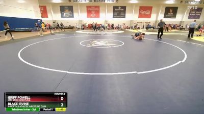 127 EXT 6 lbs Round 2 - Blake Irvine, Immortals Athletic Wrestling Club vs Griff Powell, Izzy Style Wrestling