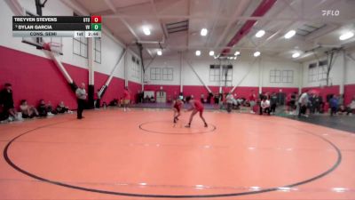 133 lbs Cons. Semi - Treyven Stevens, Utah Tech University vs Dylan Garcia, Victor Valley College