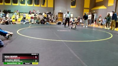 55/60 Round 3 - Noah Bender, Cavalier Wrestling Club vs Susanna Brock, The Storm Wrestling Center