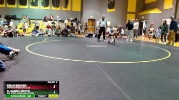 55/60 Round 3 - Noah Bender, Cavalier Wrestling Club vs Susanna Brock, The Storm Wrestling Center