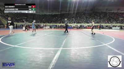 92 lbs Round Of 16 - Jax Keeney, Blackwell vs Alexander Fee, Enid Junior High