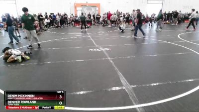 55 lbs Cons. Round 2 - Denim McKinnon, Mighty Warriors Wrestling Acad vs Denver Rowland, Team Tiger