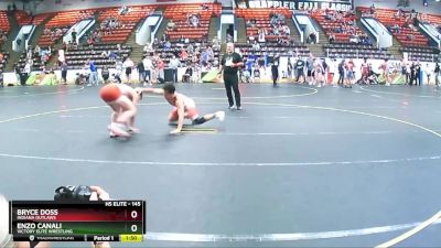 145 lbs Cons. Round 3 - Bryce Doss, Indiana Outlaws vs Enzo Canali, Victory Elite Wrestling