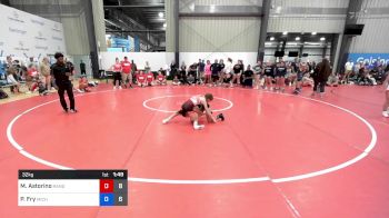 32 kg Consi Of 4 - McKenzie Astorino, Ranger Pride Wrestling vs Piper Fry, Michigan Blue