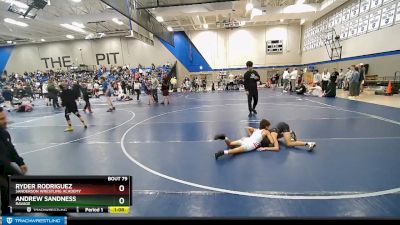 73 lbs 3rd Place Match - Ryder Rodriguez, Sanderson Wrestling Academy vs Andrew Sandness, Ravage